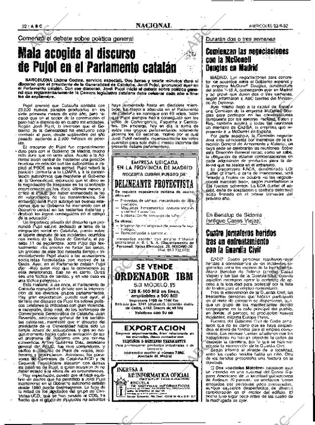 ABC MADRID 22-09-1982 página 32