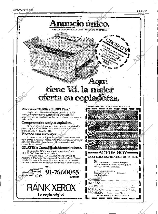 ABC MADRID 22-09-1982 página 37