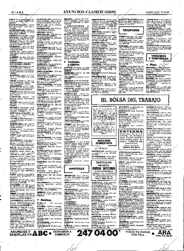 ABC MADRID 22-09-1982 página 80