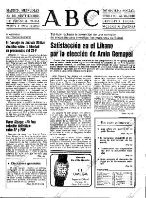 ABC MADRID 22-09-1982 página 9