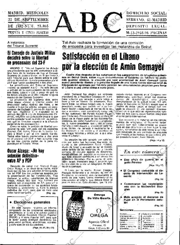 ABC MADRID 22-09-1982 página 9