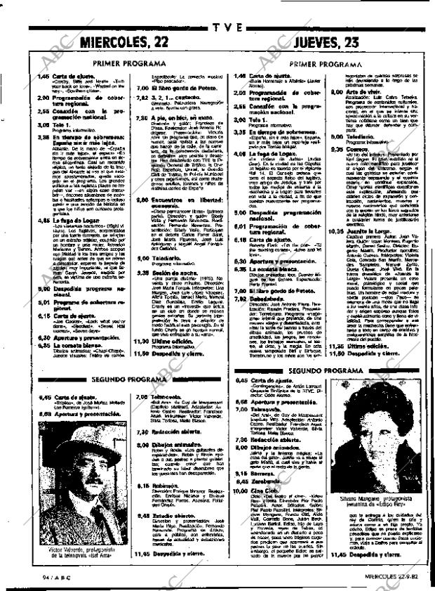 ABC MADRID 22-09-1982 página 94