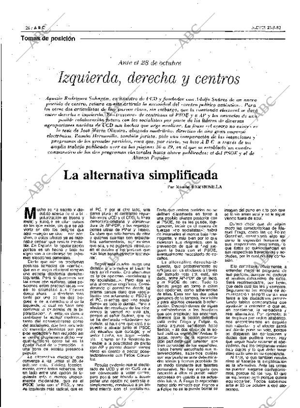 ABC MADRID 23-09-1982 página 26