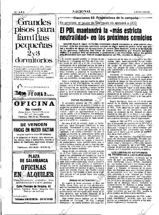 ABC MADRID 23-09-1982 página 32