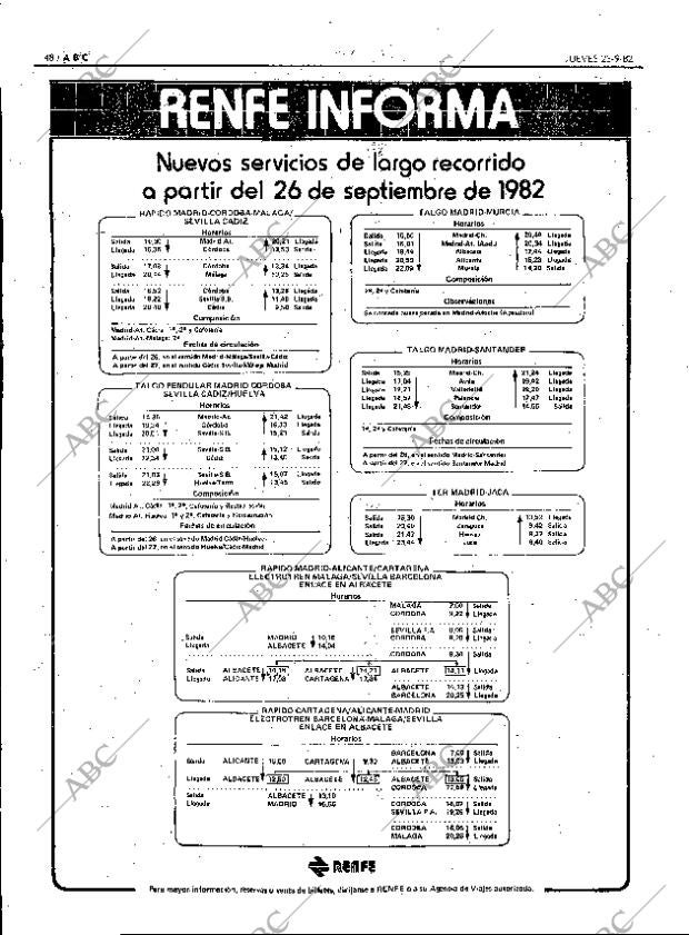 ABC MADRID 23-09-1982 página 48