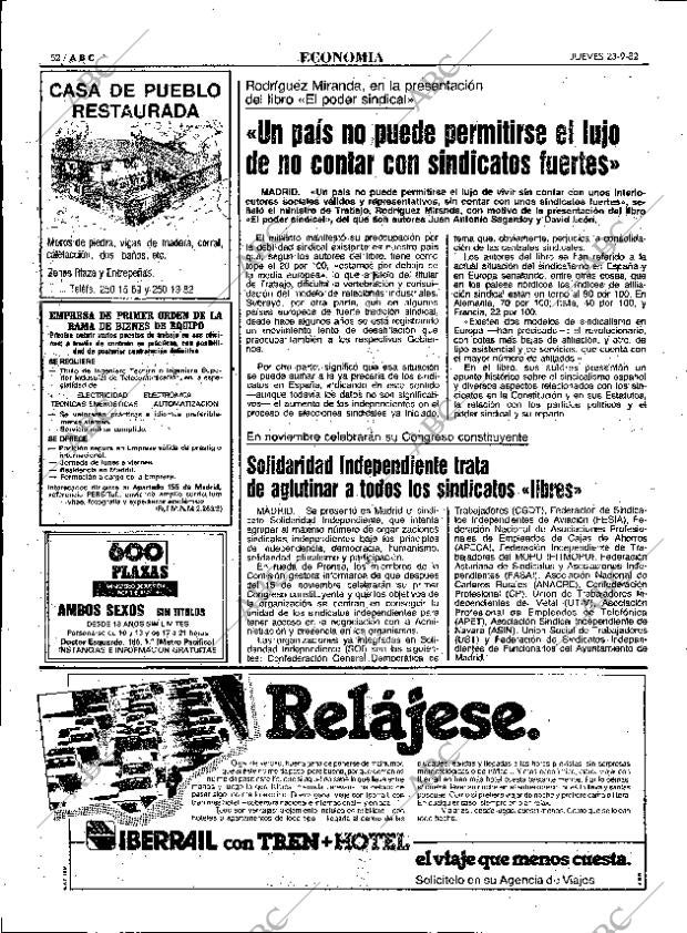 ABC MADRID 23-09-1982 página 52