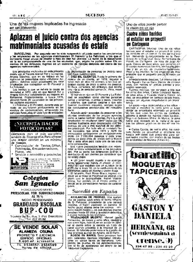 ABC MADRID 23-09-1982 página 60