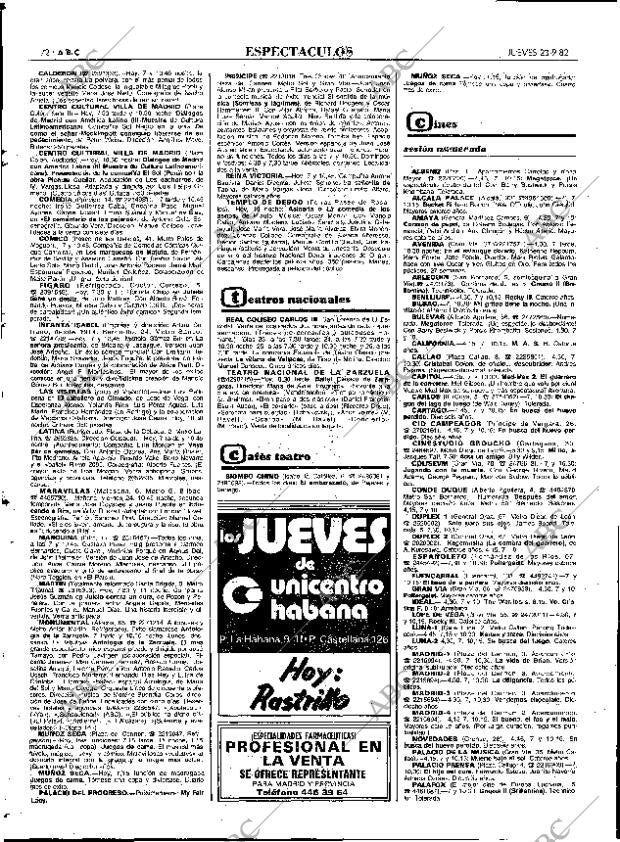 ABC MADRID 23-09-1982 página 72