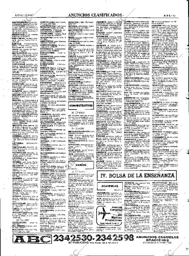 ABC MADRID 23-09-1982 página 85