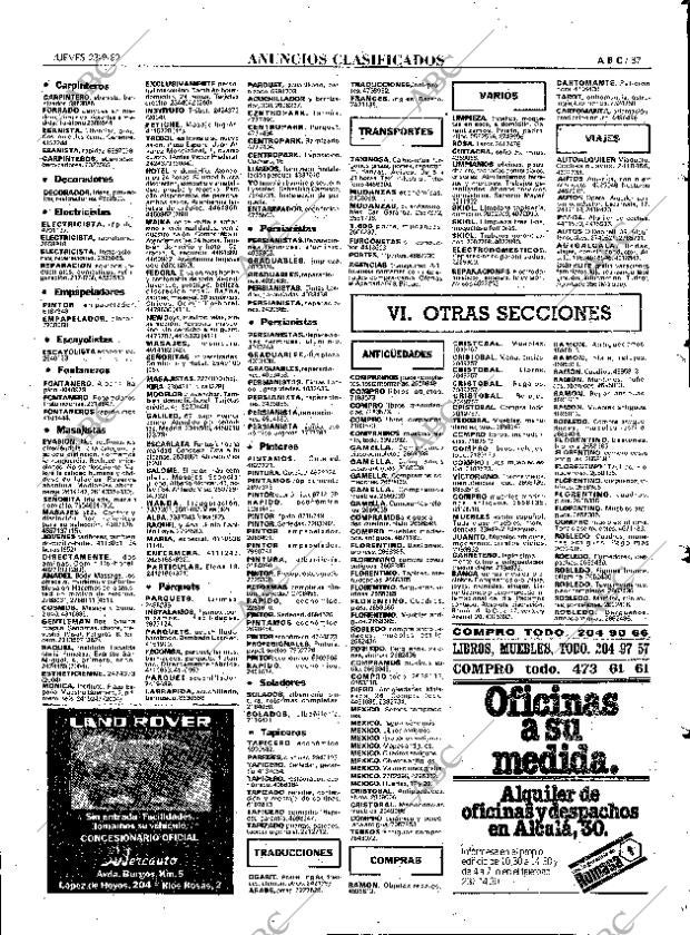 ABC MADRID 23-09-1982 página 87