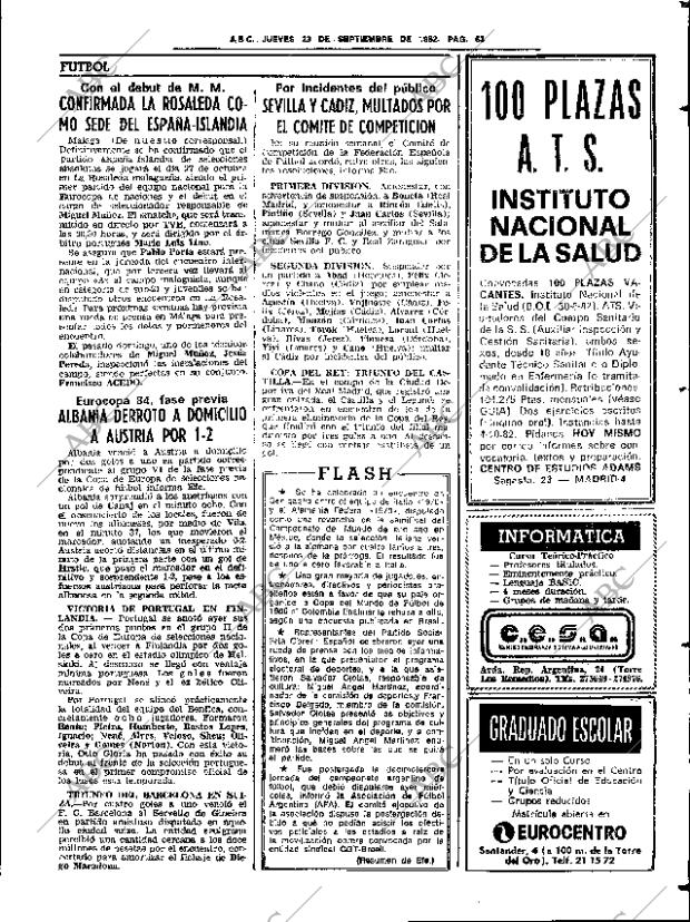 ABC SEVILLA 23-09-1982 página 61