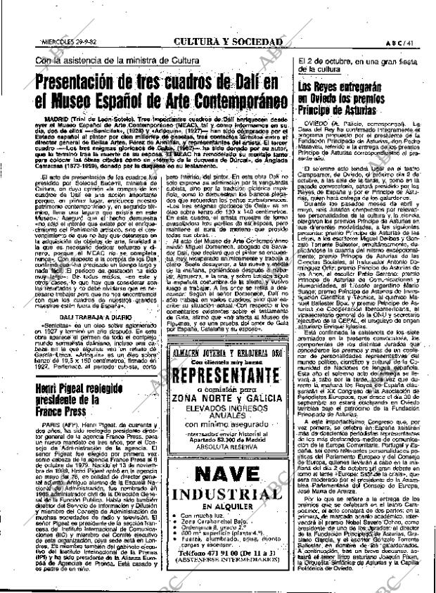 ABC MADRID 29-09-1982 página 41