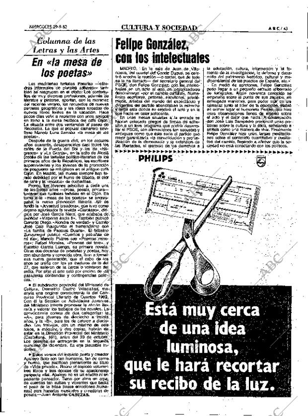 ABC MADRID 29-09-1982 página 43