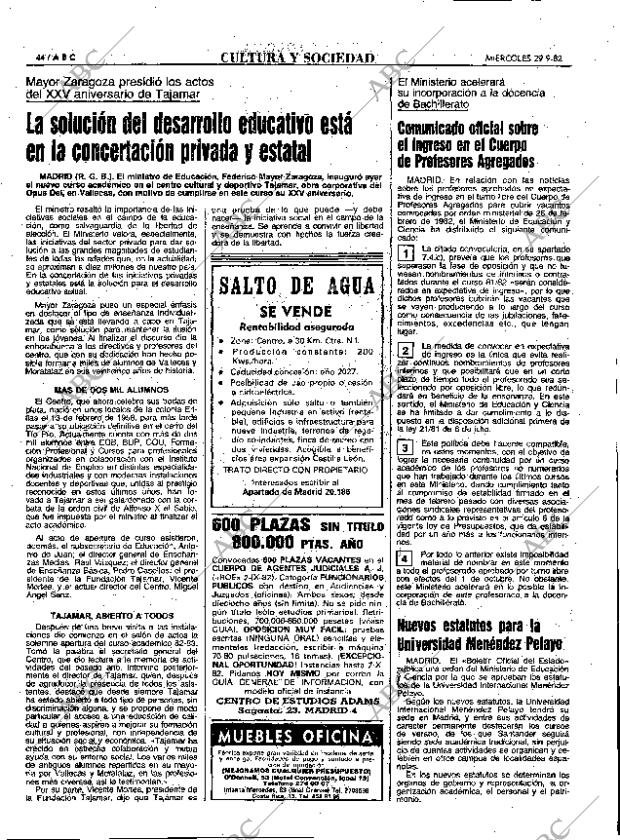 ABC MADRID 29-09-1982 página 44