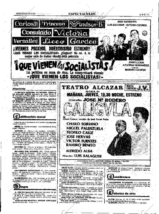 ABC MADRID 29-09-1982 página 71