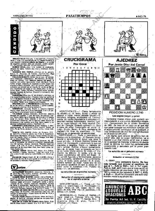 ABC MADRID 29-09-1982 página 73