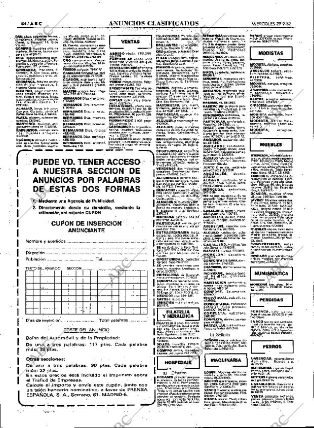 ABC MADRID 29-09-1982 página 84