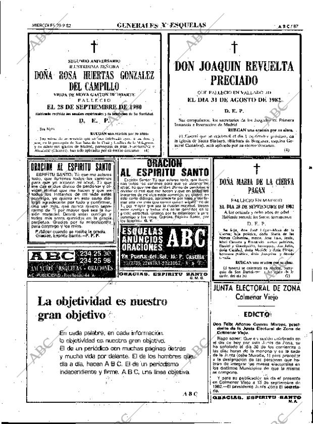 ABC MADRID 29-09-1982 página 87