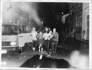 Inundaciones en octubre de 1982. Evacuación de los Afectados