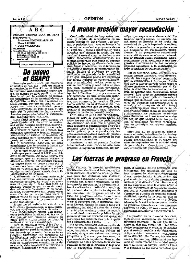 ABC MADRID 30-09-1982 página 14