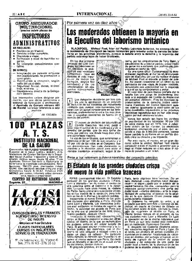 ABC MADRID 30-09-1982 página 22