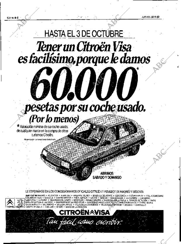 ABC MADRID 30-09-1982 página 52