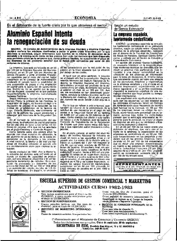ABC MADRID 30-09-1982 página 54