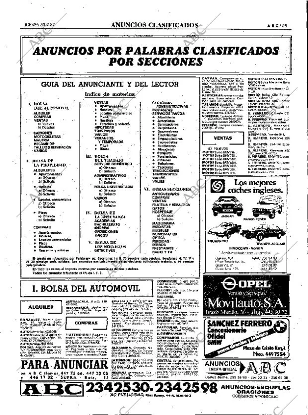 ABC MADRID 30-09-1982 página 85