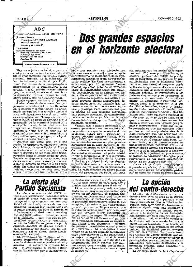 ABC MADRID 03-10-1982 página 18