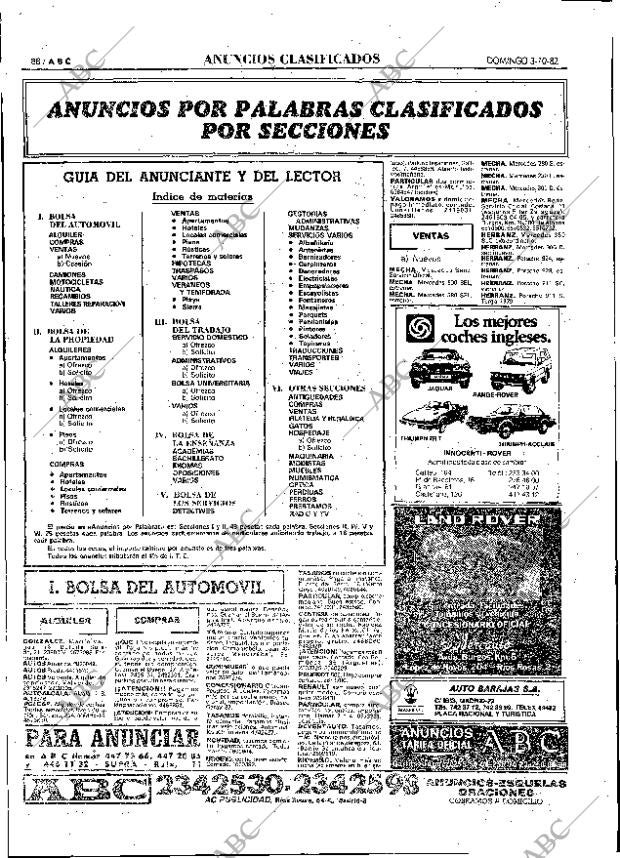 ABC MADRID 03-10-1982 página 88