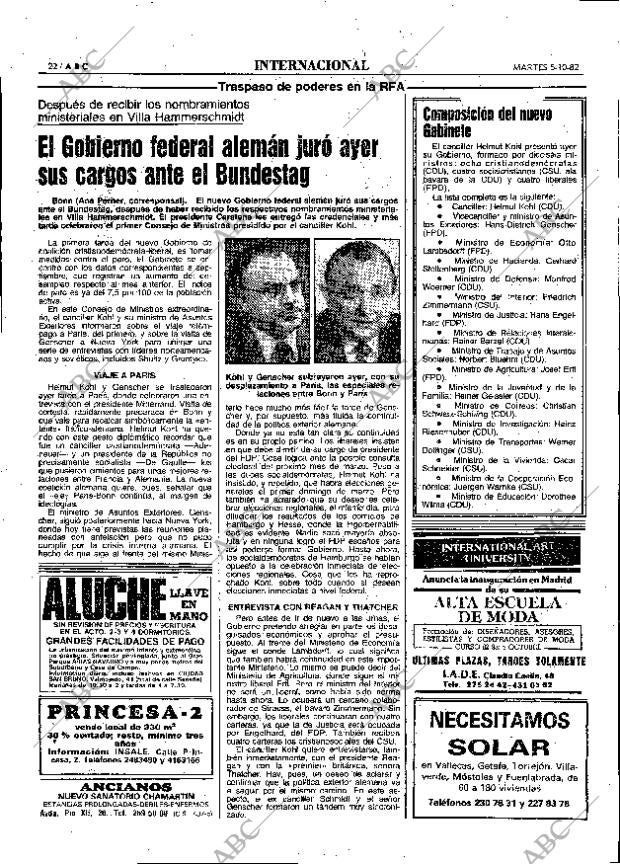 ABC MADRID 05-10-1982 página 22