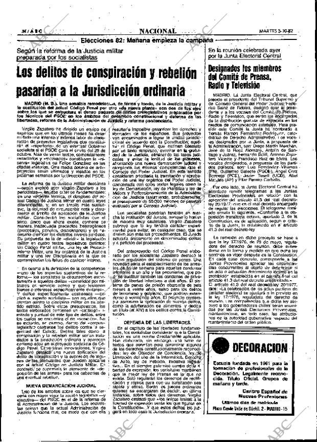 ABC MADRID 05-10-1982 página 34