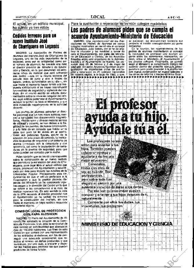 ABC MADRID 05-10-1982 página 45