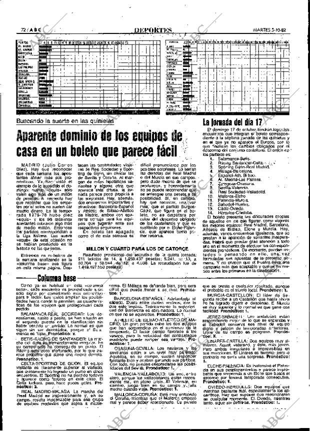 ABC MADRID 05-10-1982 página 72