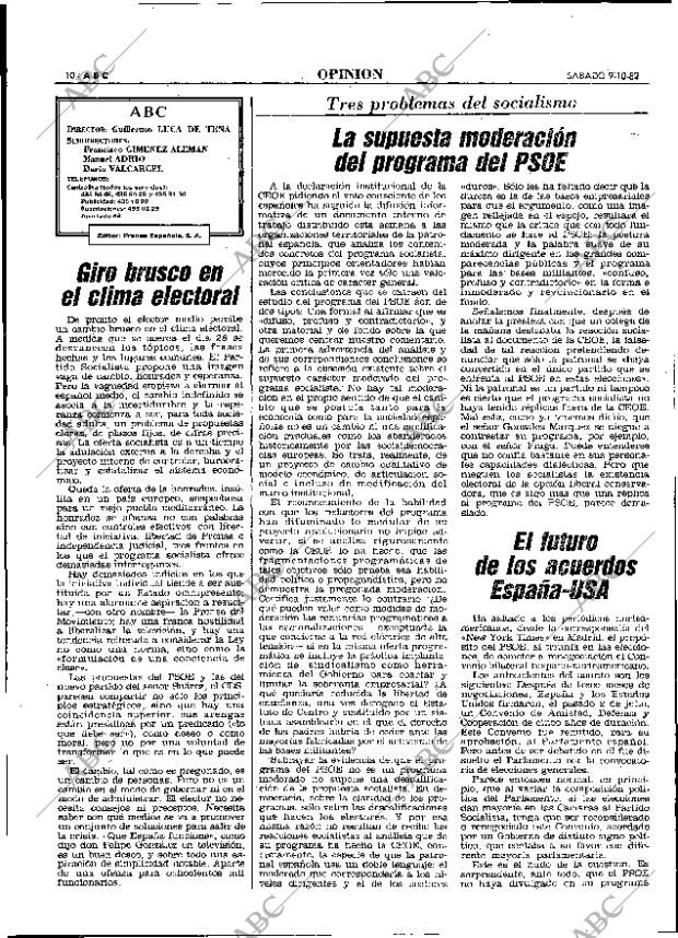 ABC MADRID 09-10-1982 página 10