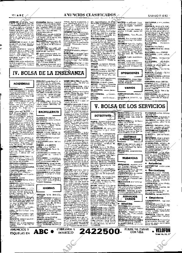 ABC MADRID 09-10-1982 página 82