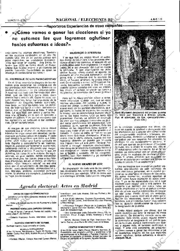 ABC MADRID 11-10-1982 página 19