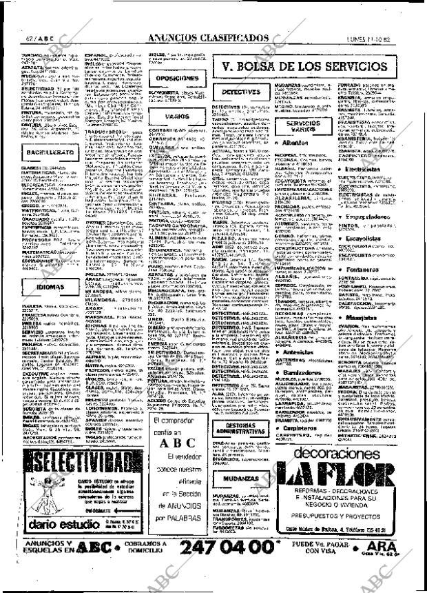 ABC MADRID 11-10-1982 página 74