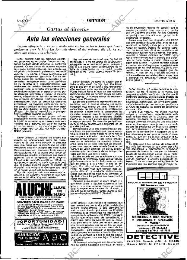 ABC MADRID 12-10-1982 página 12