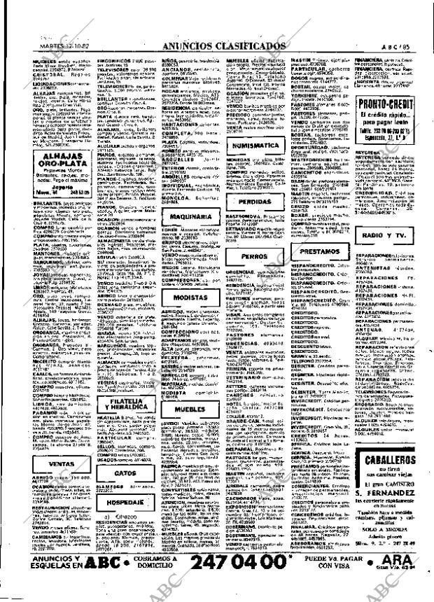 ABC MADRID 12-10-1982 página 85