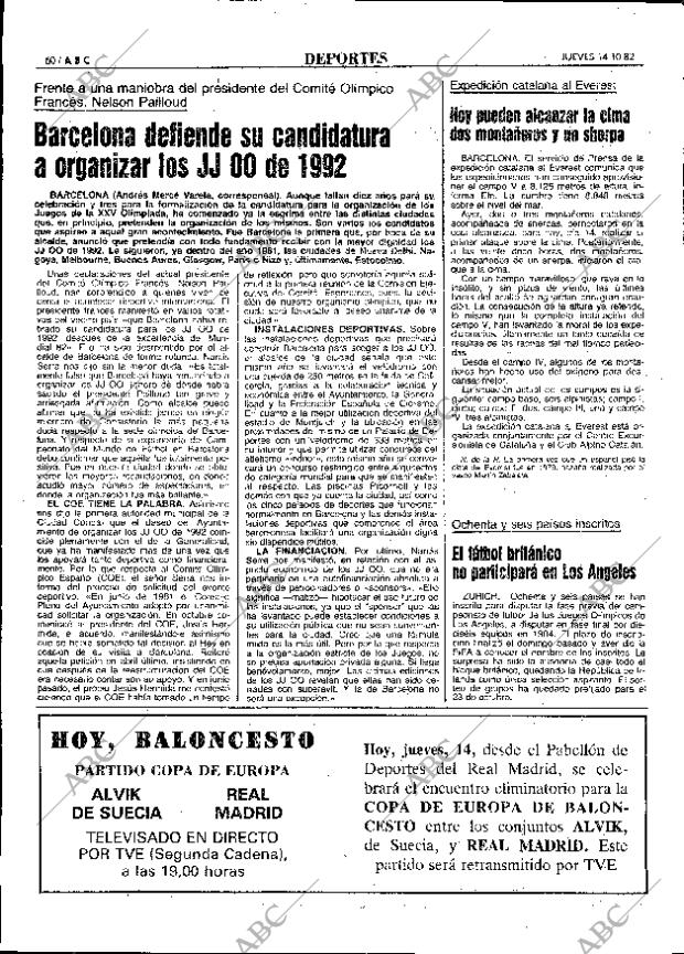 ABC MADRID 14-10-1982 página 60