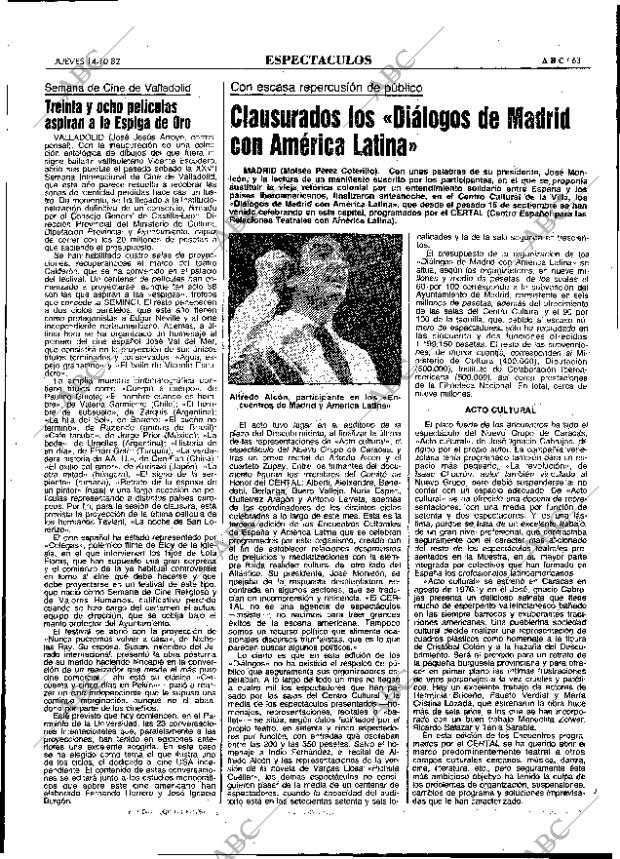ABC MADRID 14-10-1982 página 63