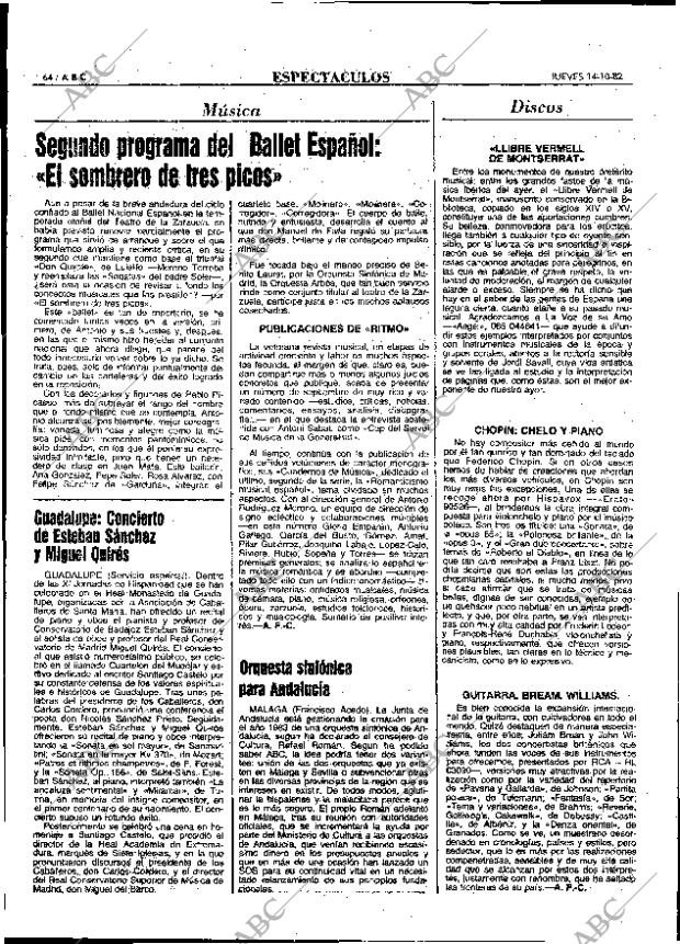 ABC MADRID 14-10-1982 página 64