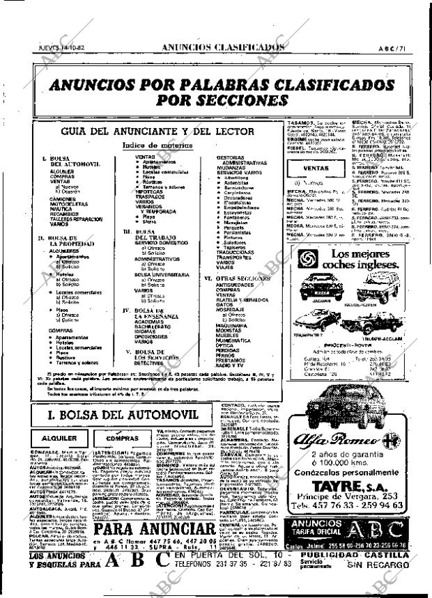 ABC MADRID 14-10-1982 página 71