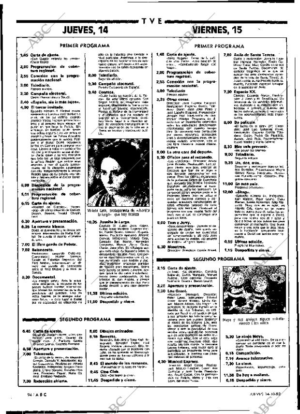 ABC MADRID 14-10-1982 página 94