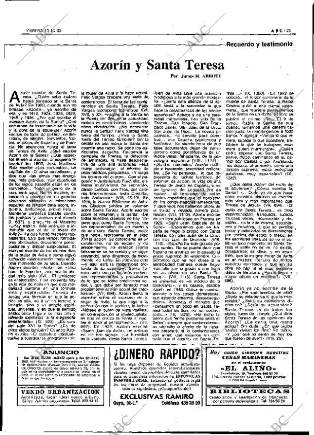 ABC MADRID 15-10-1982 página 25