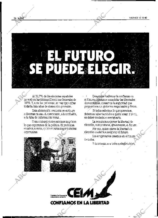 ABC MADRID 15-10-1982 página 26