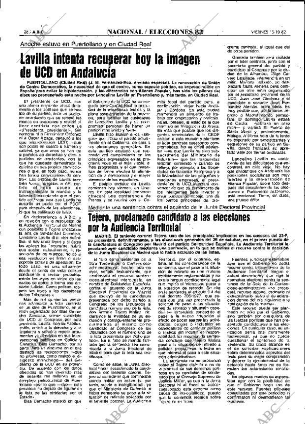 ABC MADRID 15-10-1982 página 28