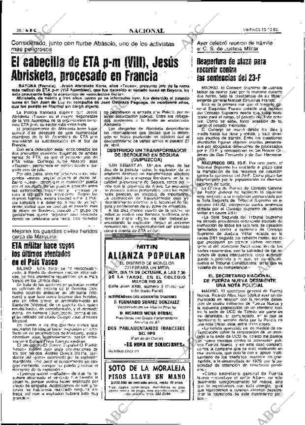 ABC MADRID 15-10-1982 página 38