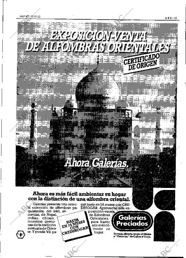 ABC MADRID 15-10-1982 página 43